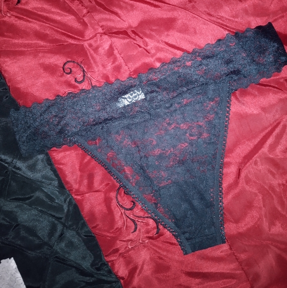 Nine West Lace Cheekster Panty Set in Black & Blush Size XL New or Used - Picture 6 of 7
